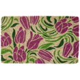 thumbnail image 1 of Entryways 2056S Blushing Tulips Hand Woven Coconut Fiber Doormat, 1 of 1