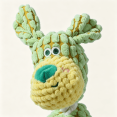 thumbnail image 4 of Indestructible Dog toys,Squeaky Chew Toy Durable Plush Dog Toys for Aggressive Chewers,Chew-resistant, for Small Medium Large Dogs Puppy Teething Toys 10.04" D, 4 of 7