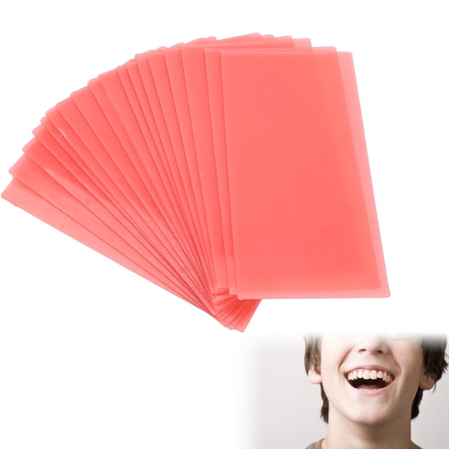 Base de Cera de Placa Dental, Lámina de Cera Dental Buena Flexibilidad 18 Pezas de Material de Dentista Dentista Color Uniforme para hospital Dental