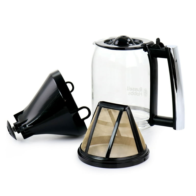 全国どこでも送料無料！ Russell Cup 8 - Coffeemaker Glass Chrome Sleek Modern Hobbs その他