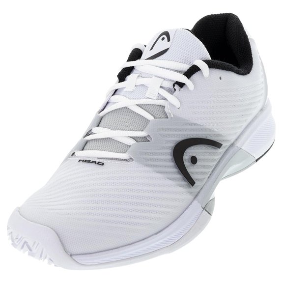 HEAD Men's Revolt Pro 4.0 Tennis Shoes, 9.5 (White/Black)