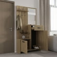 thumbnail image 3 of Hall Tree, 2 Doors, 1 Drawer, 1 Shelf, 1 Mirror, 3 of 5