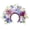 Purple, variant on Jiibva Blue DIY Flower Crown Making Craft Kit Floral Wreath Hair Accessory Set 38x32x5cm 5 Pack