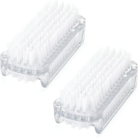 ACDANC Two-Sided Hand Nail Brushes-2 PCS Plastic Nail Brushes-Multi-color Hand Scrubbing Brushes- Clean Hand Brushes for Cleaning Nails