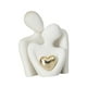 thumbnail image 3 of Estatua de pareja, soporte de TV, decoración, estatua de pareja, escultura de cerámica para cumpleaños Blanco, 3 of 9