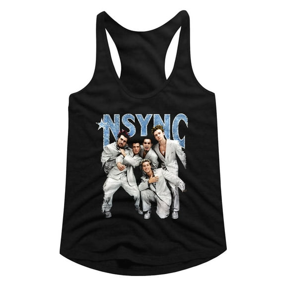 NSYNC Strike A Pose Women's Racerback Tank Top