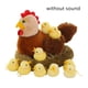 thumbnail image 2 of Animales de peluche de pollo de 13,8 pulgadas, gallina de granja de mamá con gallinero de peluche/10 pollitos pequeños con sonido de croar de pollo, canasta de Pascua de Navidad, regalos sorpresa, 2 of 8
