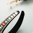 thumbnail image 4 of Bandeau Rembourré en Strass, Bandeau de Luxe Fait Main avec Perles Accessoires pour Cheveux, 4 of 8