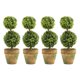 thumbnail image 1 of 4X ÁRboles de Plástico Artificial En Macetas Planta En Maceta Decoración Jardín Patio Dos Bolas, 1 of 5