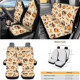 thumbnail image 4 of Jeiento Thanksgiving Turkey Pumpkin Complete Car Seat Cover Set 15PCS, Autumn Wildlife Interior Kit Seat Belt Pads Trash Bin for Farm Truck, 4 of 9