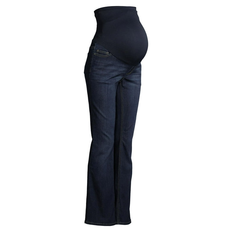 Time and Tru Women's Maternity Bootcut Jeans with 5 Pockets