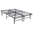 thumbnail image 2 of Dplus Metal Queen Mattress Support Platform Bed Black, 2 of 3