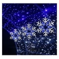 thumbnail image 5 of 23"x20" Twinkle 1092 LED Snowflake Super-Bright White and Blue LEDs Outdoor Christmas Decoration with 11 Functions and Timer Waterproof for Outdoor Home Party Wall Hanging Holiday Christmas, 5 of 6