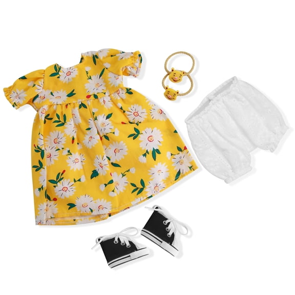BlissfulPixie Handmade Waldorf Doll Clothes 12 inch clothing Set with Pretty Box Girl Christmas Birthday Gift-Dagmar's Clothes Accessories