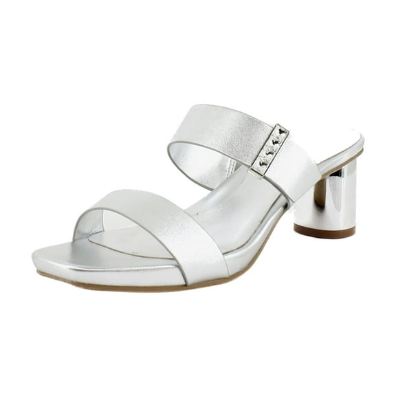 Naturalizer Ida2 Women's Heels Silver Faux Leather Size 5 M