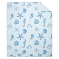 thumbnail image 5 of Levtex Home - Sandy Cove - Throw - Coastal Stripe - Blue White - Throw (50x60in.) - Cotton, 5 of 6