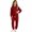 Wine, variant on Kids Casual Hoodie and Sweatpants Outfit Fall Winter Solid Color Long Sleeve Hooded Pullover Sweat Pants Sweatsuits Jogger Sets for Girls