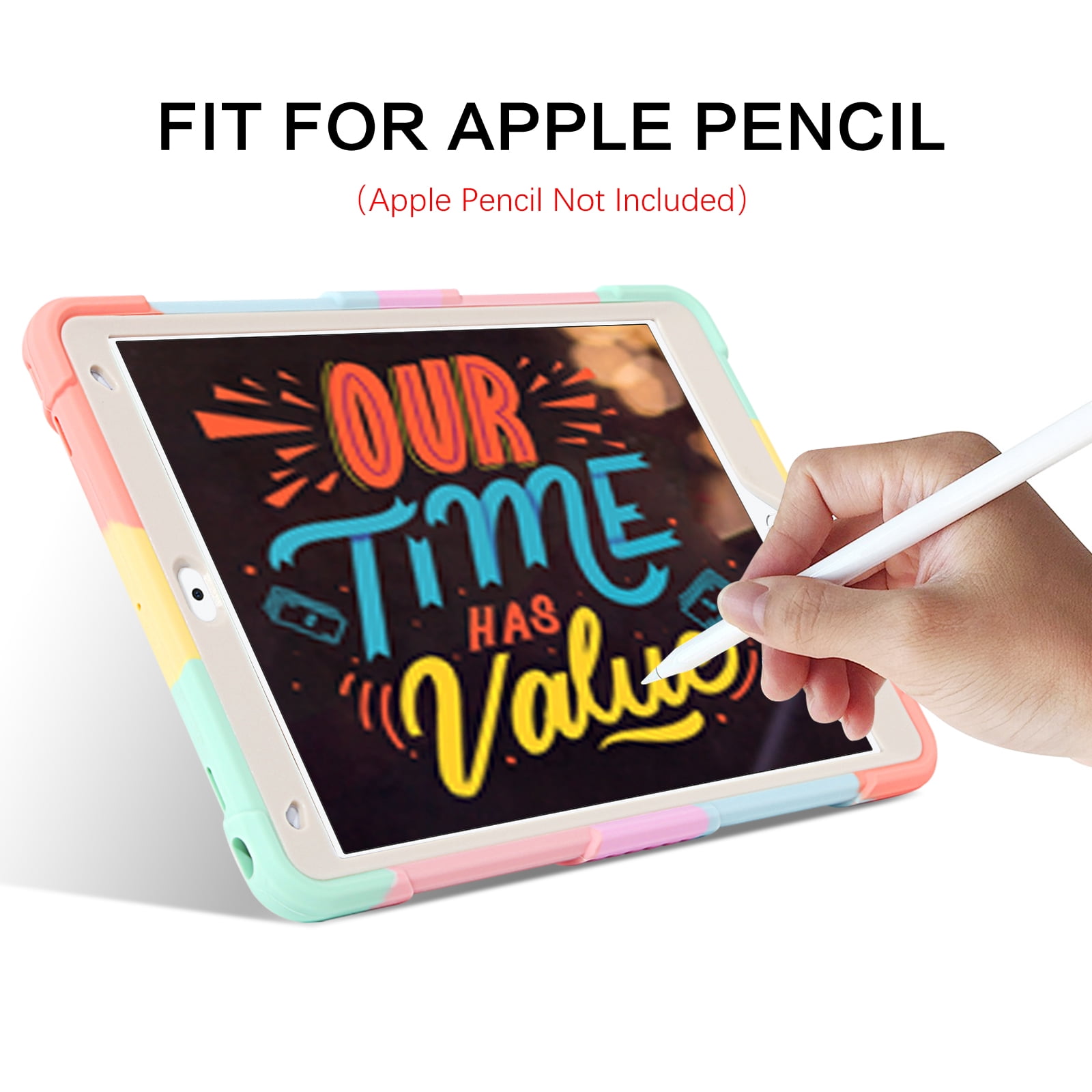 BENTOBEN Case for iPad 9th/8th/7th Gen with Butterfly Kickstand and Pencil Holder, 10.2" Pc Tpu Heavy Duty Hard Rugged Protective Cover for iPad 10.2 inch for Girls Women Kids
