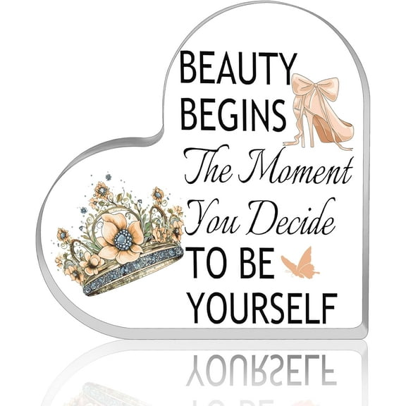 Inspirational Gifts For Women Positive Gifts Encouragement Gifts For Women Daughter Friends Office Desk Decor Acrylic Plaque Decorations