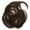Brown, variant on FELTECHELECTR Human Hair Bangs Air Slanted Bangs Wig Black Synthetic Material 1Pack