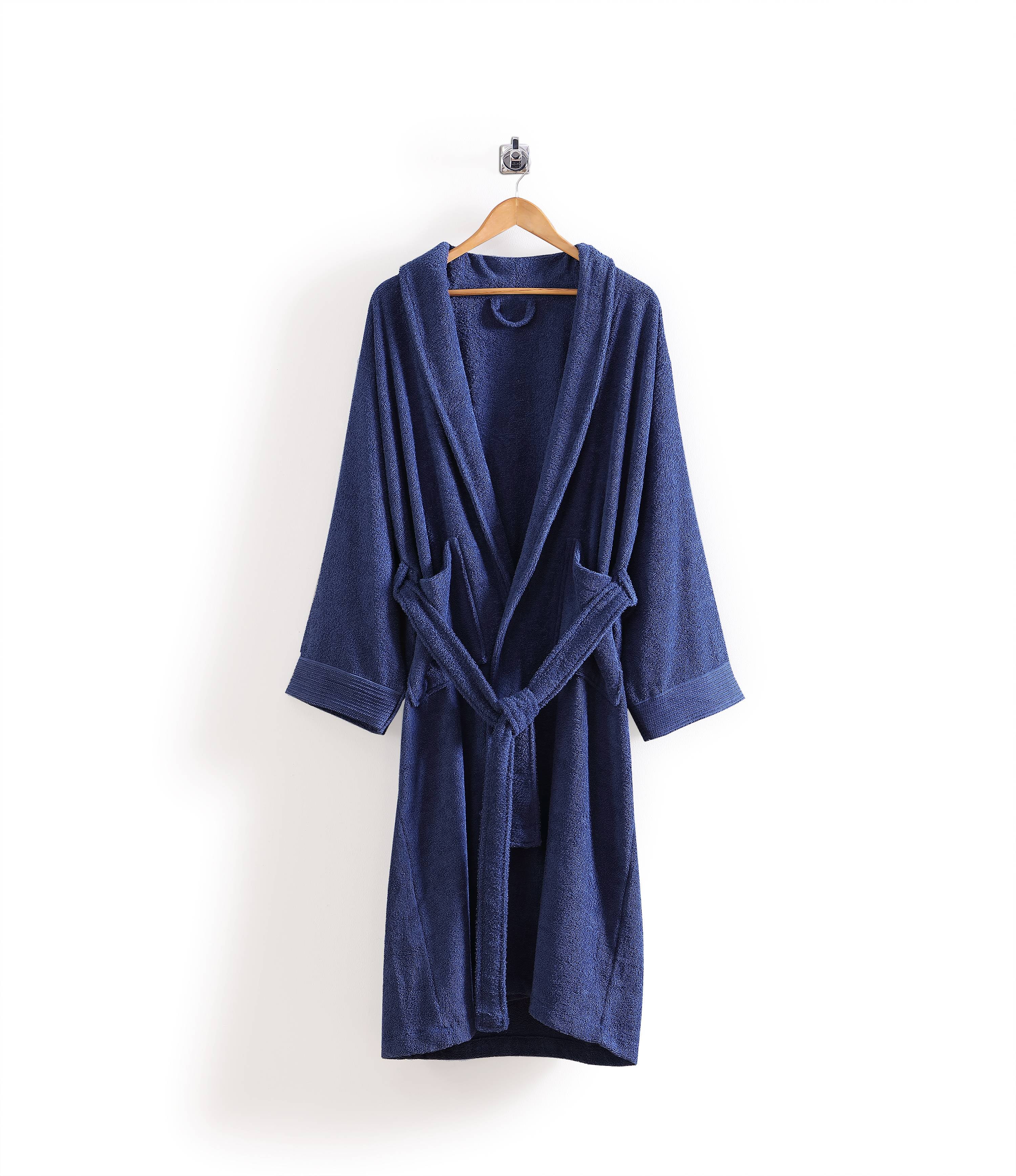 VCNY Home Ribbed Luxury Cotton Bath Robe, Multiple Colors and Sizes