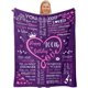 thumbnail image 1 of LHSHID 100th Birthday Gifts Ideas for Grandma Mom Friend Wife Blanket 40"x50", 1 of 9