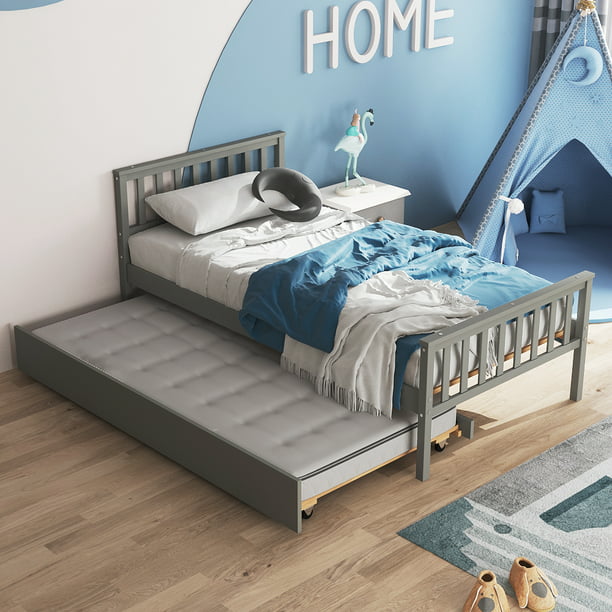 Trundle Beds Modern Wood Daybed, Can You Fit A Trundle Under Any Bed
