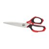Milwaukee Jobsite Straight Scissors All Metal Handle Core w Ruler markings 9"