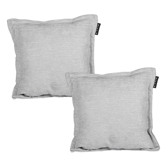 Cojin Decorativo Cuadrado Set de 2 Bond Plata