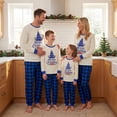 thumbnail image 2 of Nibbcoa Family Matching Christmas Pajamas Long Sleeve Tops and Plaid Family Home Loungewear  PJs, 2 of 9
