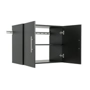 Prepac HangUps 30 Upper Wooden Garage Storage Cabinet in Black