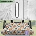 thumbnail image 6 of Yuyamidu Dog Paw Golf Cart Seat Covers Golf Ball Club Car Golf Cart Seat Towel Blanket with Pockets Fits for Club Car and More 2 Person Seat Golf Carts, Easy to Install and Clean, 6 of 7