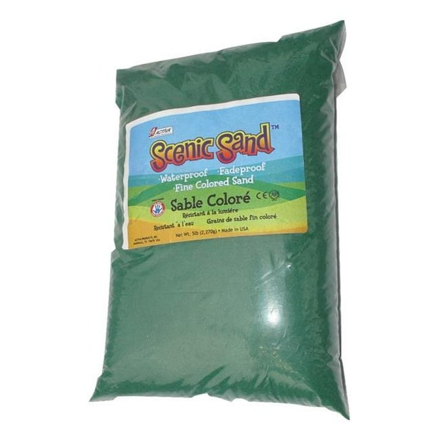 4562 Sable Pittoresque Activa Sac de 5 Lb de Sable Coloré, Vert Forêt