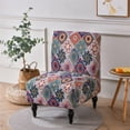 thumbnail image 2 of LKJYER Armless Accent Chair Slipcovers, Stretch Armless Chair Cover Modern Slipper Chairs Cover for Living Room Bedroom Home Hotel, 2 of 7