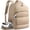 Camel, variant on 30L Travel Backpack for Women, Carry on Backpack for Airplanes, Gym Backpack with Shoe Compartment, Lightweight Travel Bag Fits 15.6 Inch, Water-Resistant, Black
