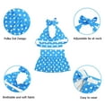 thumbnail image 2 of Dog Bikini Swimsuit Summer Puppy Bathing Dress Beach Clothes Cat Costume for Puppy Dog Cat (XS, Blue Polka dots), 2 of 5