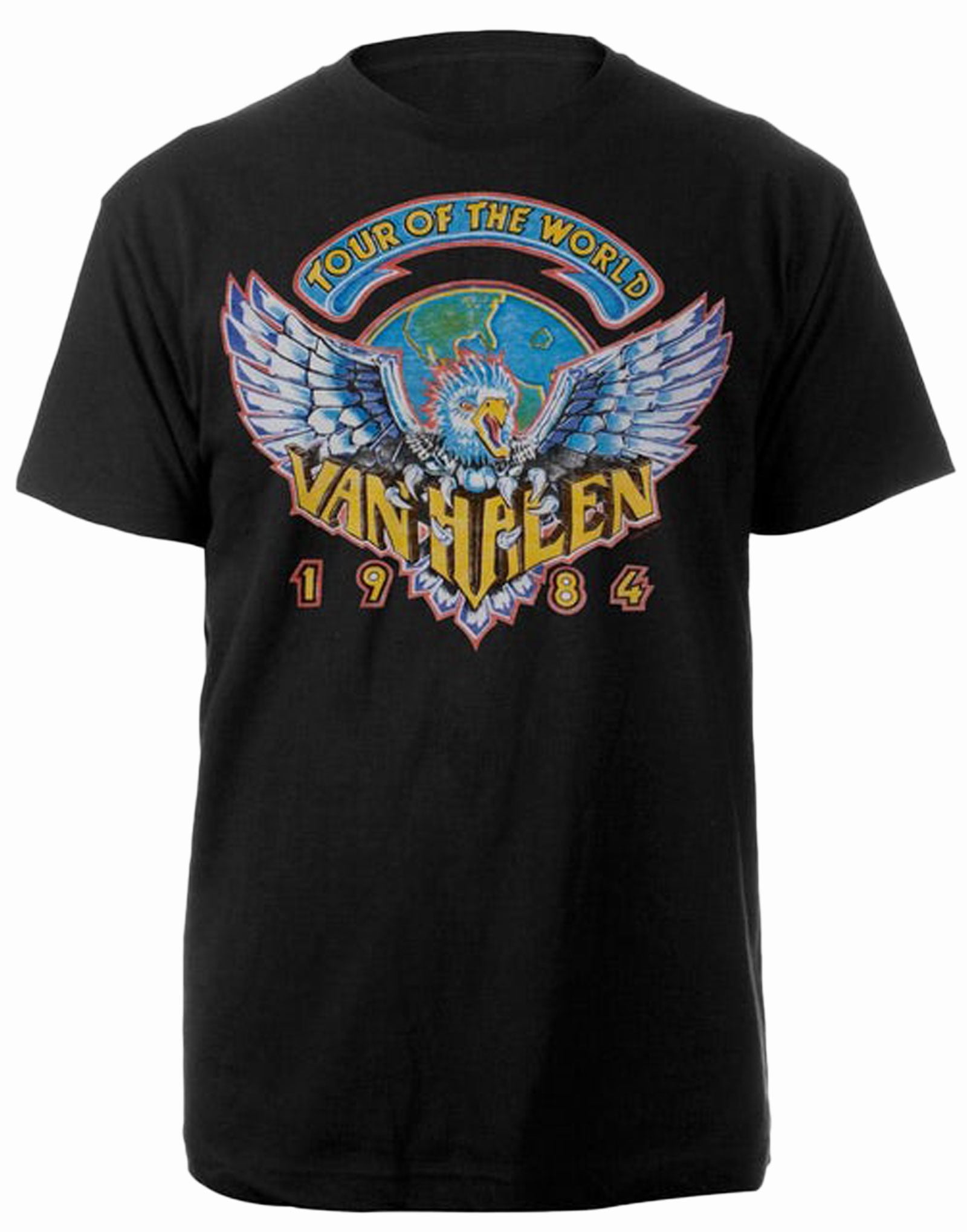 Van Halen - Tour of World 1984 Adult T-Shirt - Walmart.com