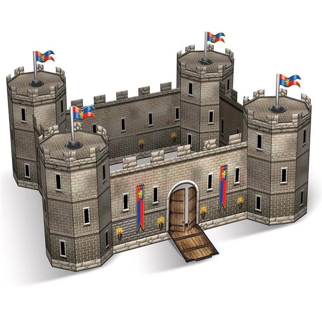 Beistle 59240 Centre de Table Château 3D 14.5 x 18 Po - Lot de 12