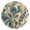 Gold, variant on Brown Green Flow Round Wall Clock Silent Battery Operated Home Decor for Living Room Bedroom