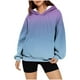 thumbnail image 4 of Ailaofu Hoodies for Women Tie Dye Oversized Sweatshirt Plus Size Loose Fit Cute Hoodie Fall Pullover with Pocket, 4 of 7