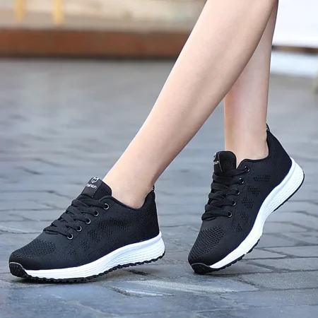 

Lightweight Flying Woven Women‘s Sneakers Lace-up Running Shoes