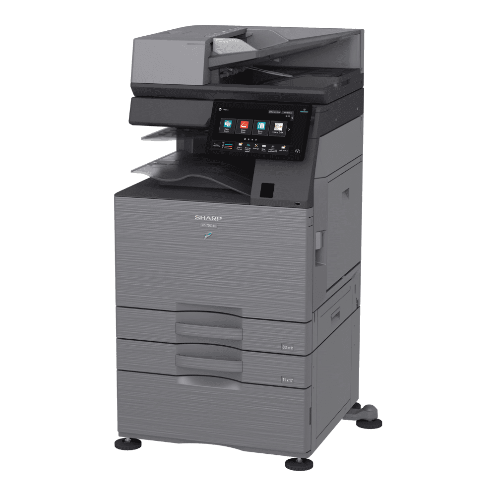 Sharp BP-70C45 A3 Color Laser Multi-Function Printer - 45 ppm, Copy, Print, Scan, Duplex, Network, WiFi, 1200 DPI, 1200 Sheets Capacity