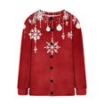 thumbnail image 5 of Sudadera de manga larga con capucha y bolsillos para mujer, estilo casual, con estampado de moda, de poliéster, 5 of 5