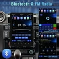 thumbnail image 6 of Podofo Single Din 9.5'' Car Stereo with Apple Carplay Android Auto HD Touch Screen Car MP5 Player Car Radio Bluetooth Mirror Link USB FM,with 12 LED Rear Camera, 6 of 8