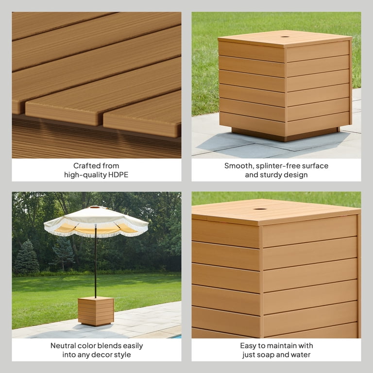 better homes and gardens avila modern beach umbrella patio table PHI VILLA 15ft Large Outdoor with Base Included, Cyan Built to withstand the elements Better Homes & Gardens 9'