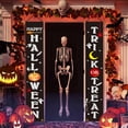 thumbnail image 1 of Xihbxyly Cortina Decorativa de Halloween, de Fibra de Poliéster, Resistente a La Intemperie, para Uso En Interiores y Exteriores, Ideal para Porches, Resistente Al Viento, 1 Juego, Fácil de Colgar., 1 of 7