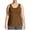 Brown, variant on pstuiky Tank Top for Women, Women Summer Casual Solid Color Loose Round Neck Camisole Tank Top Sleeveless Cute Basic Tee for Women Lightweight Comfortable Fit Blue L