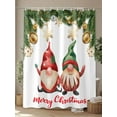 thumbnail image 4 of Christmas Gnomes Long Shower Curtain Set, Waterproof Shower Curtains for Bathroom, Xmas Winter Pine Snowflakes Balls Washable Fabric Cloth Bath Curtain for Bathtub Decoration with Hooks 72x84 Inches, 4 of 6