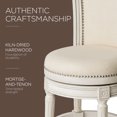 thumbnail image 4 of Maven Lane Pullman Counter Stool in White Oak w/ Natural Color Fabric Upholstery, 4 of 6