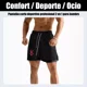 thumbnail image 2 of 2pcs Gimnasio Short Con Licra Deportiva 2 En 1 Hombre Correr, 2 of 8